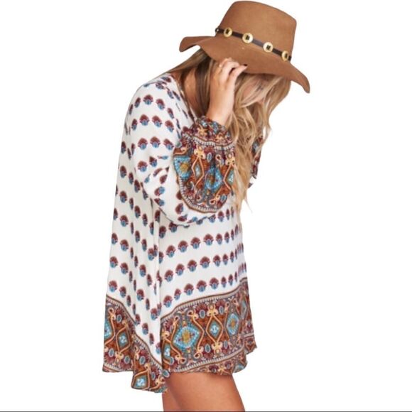 Show Me Your MuMu Jamie Tunic Top Blouse Mini Dress BoHo Hippie Festival Small - Picture 6 of 9
